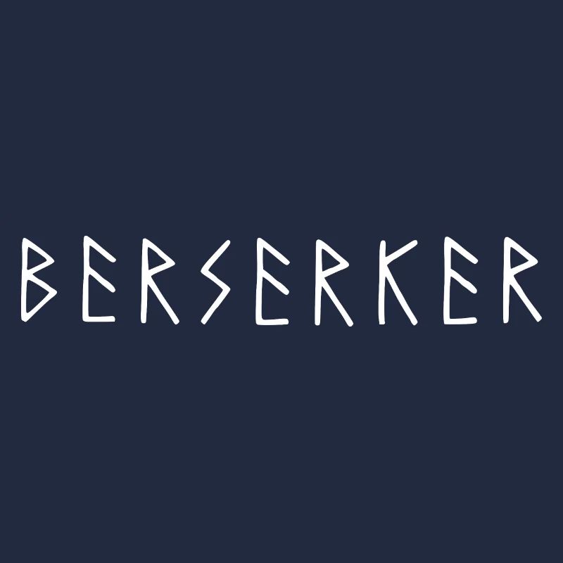 BERSERKER - Runic Script - Viking - Nordic