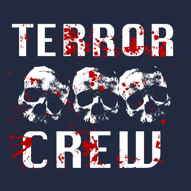 Terror Crew Speedcore Gabber Skull Blood