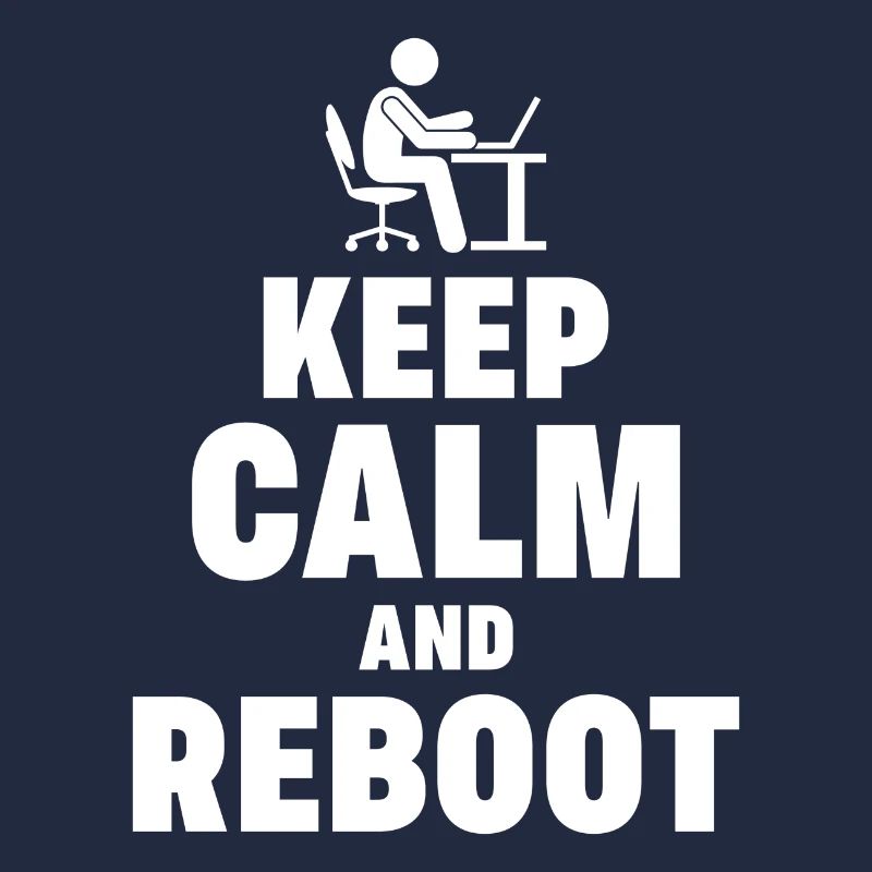 Keep Calm and Reboot Admin Sysadmin gift