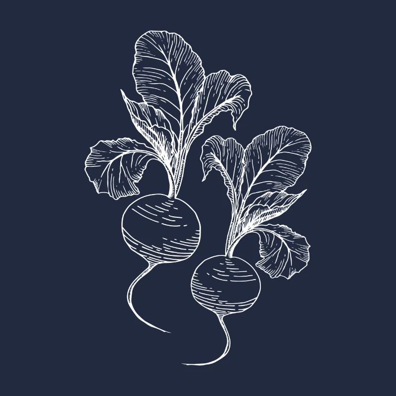 Rettich Gemüse Veganer Gärtner Geschenk