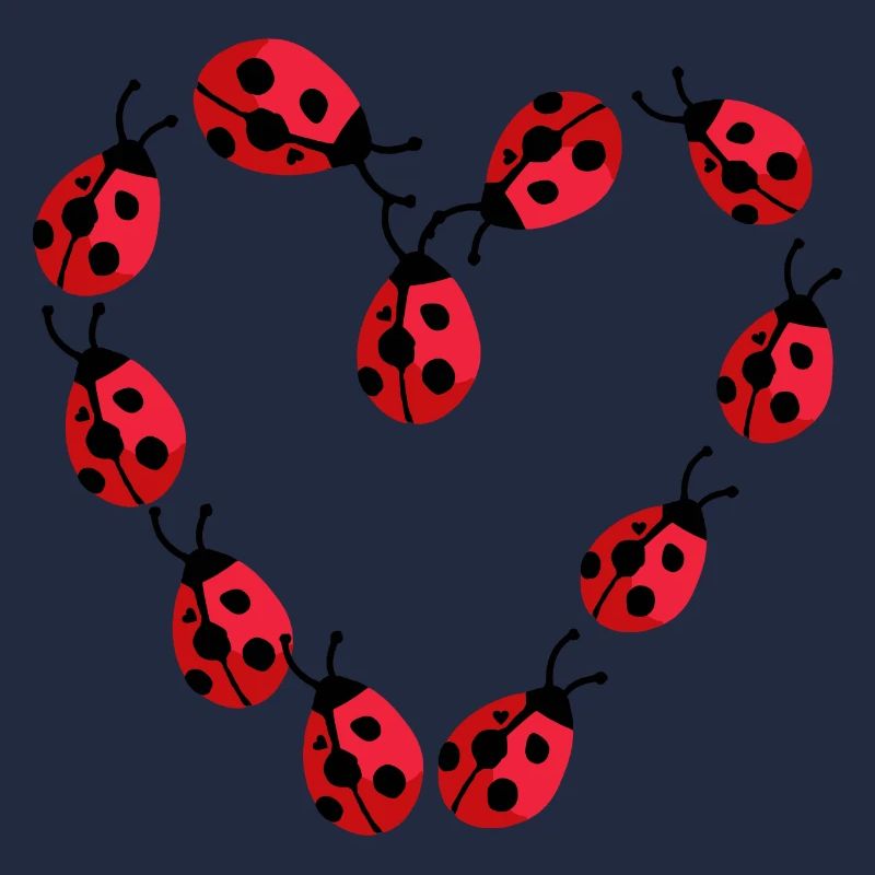 Marienkäfer Glückskäfer Herz