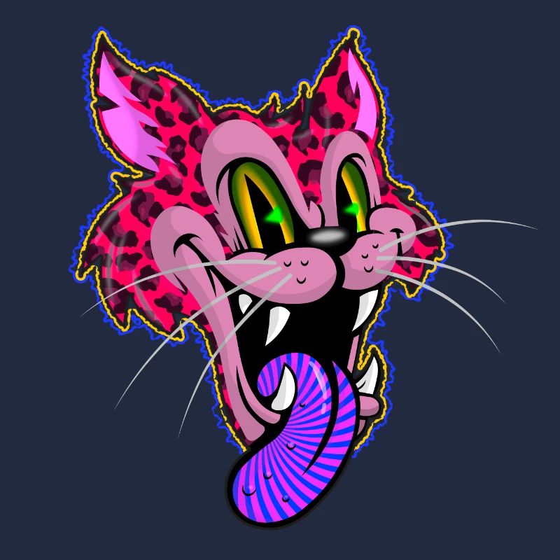 Leopard Comic Psychedelisch