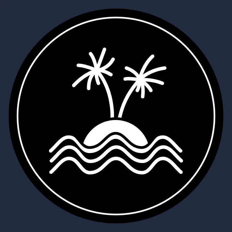 palme insel symbol