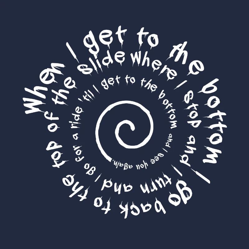 Helter Skelter - spiralling words.