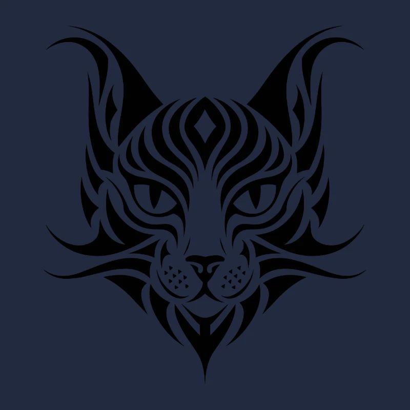 Chat Animal de compagnie Tribal Tattoo