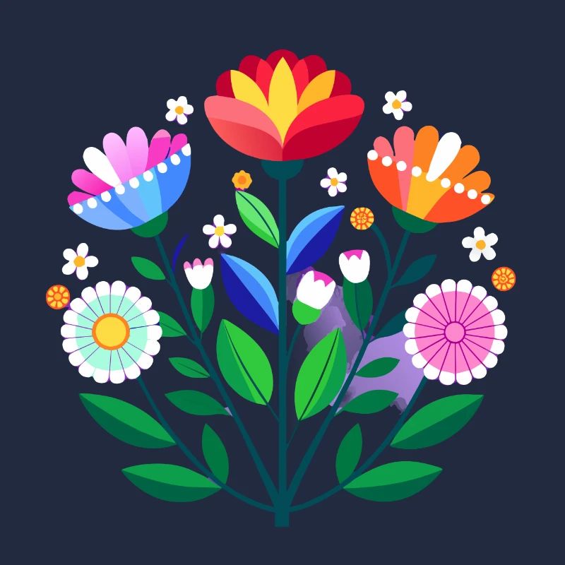 Subtile Bi Pride Blumen