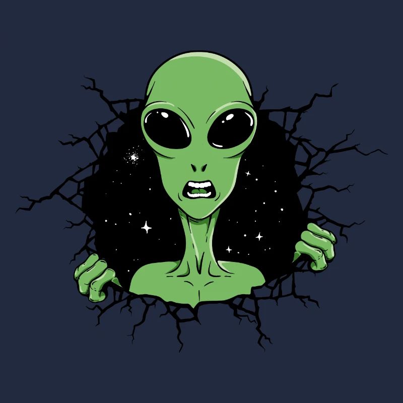 Alien regarde dehors