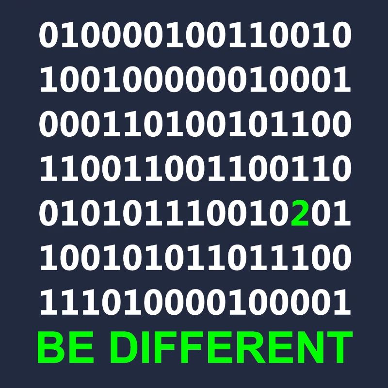 Être différent - Binaire - Numérique