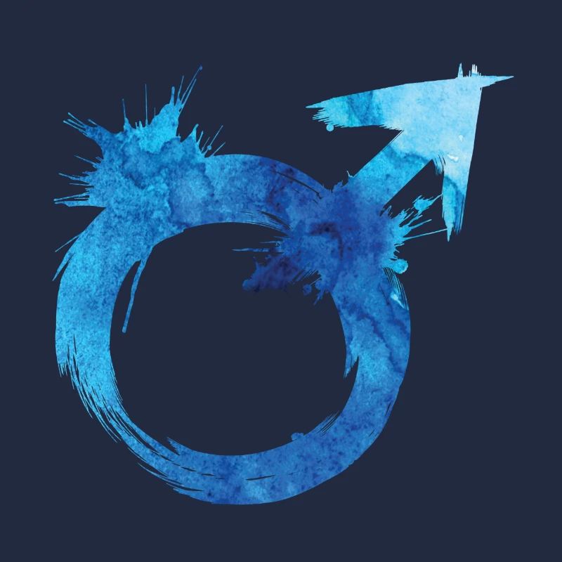 Symbol Männer Macho Farbklecks Geschenk Baby malen