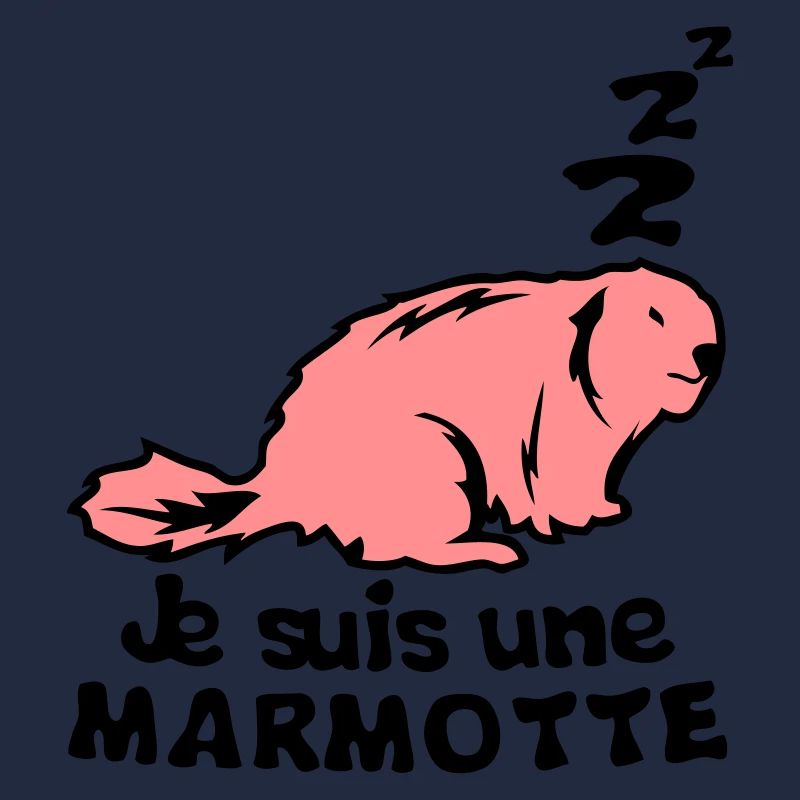 je suis une marmotte animal expression