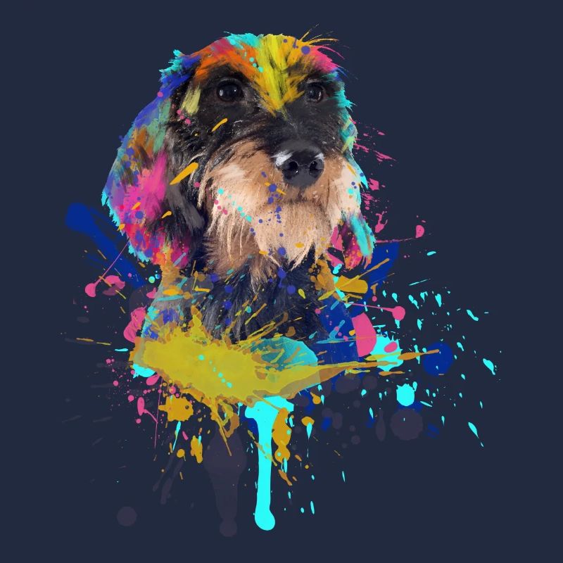 Illustration de teckel teckel teckel à poil dur