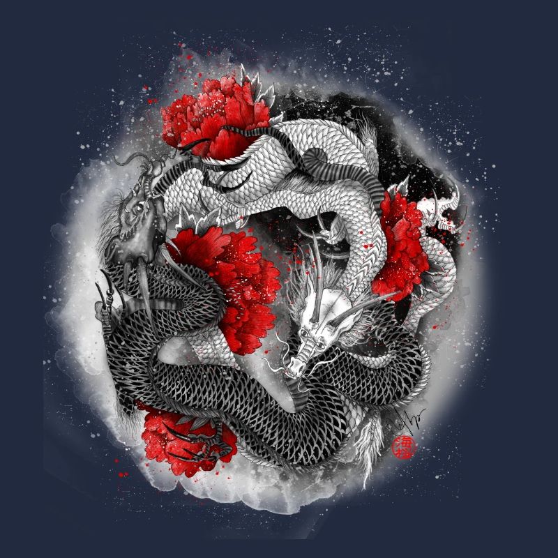 Der Drache, Ryu, ist ein mythisches Wassertier