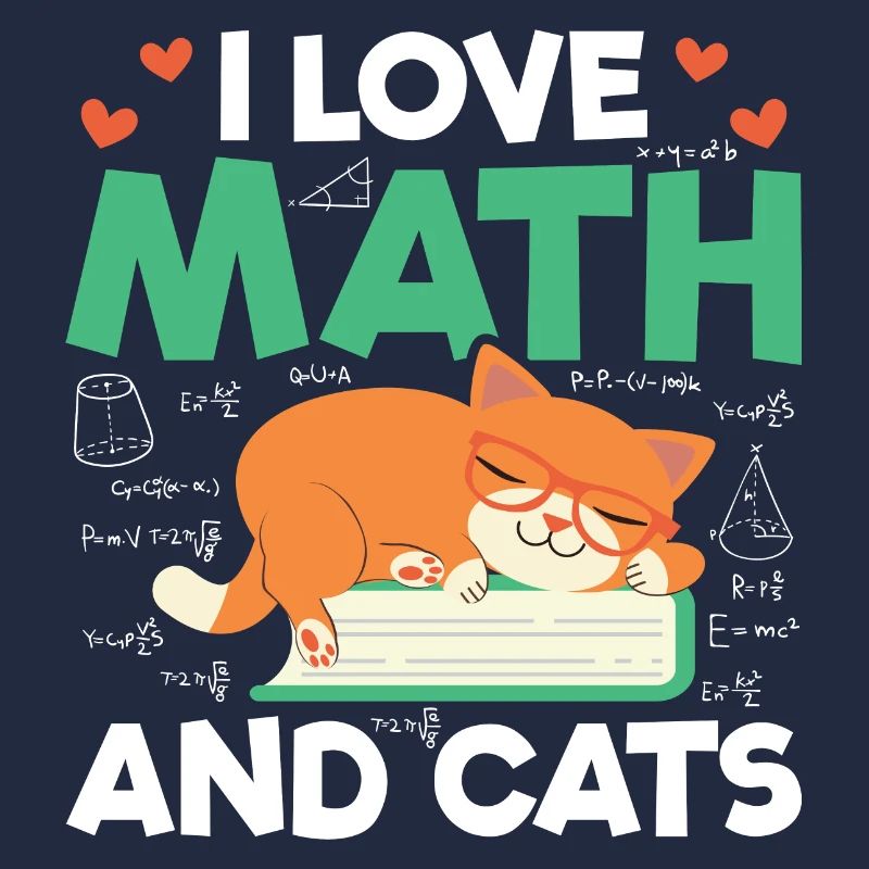 I Love Math And Cats Mathematics Cat Lover Formula