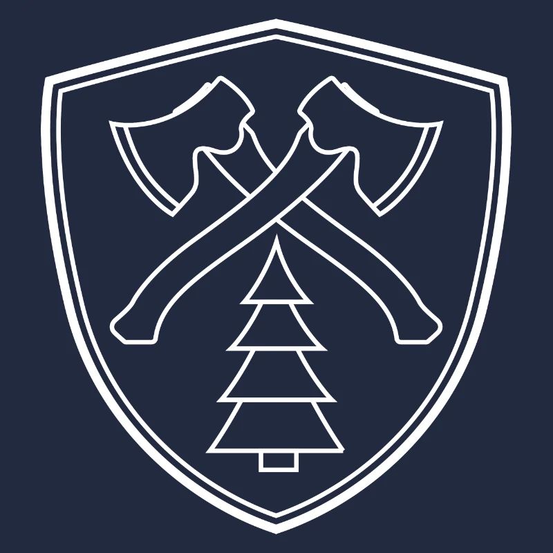 Axt Wappen - Tanne