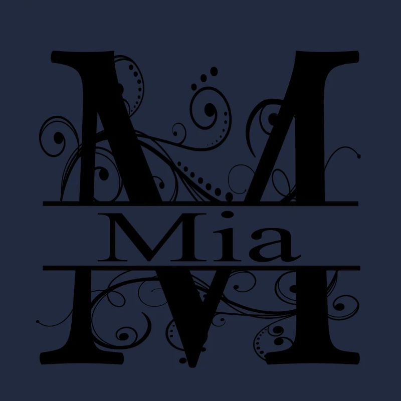 Monogramme avec le prénom Mia