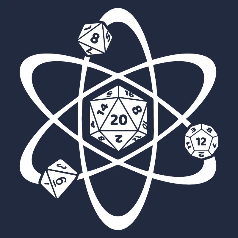 RPG Dice Atom Gamer Gaming RPG