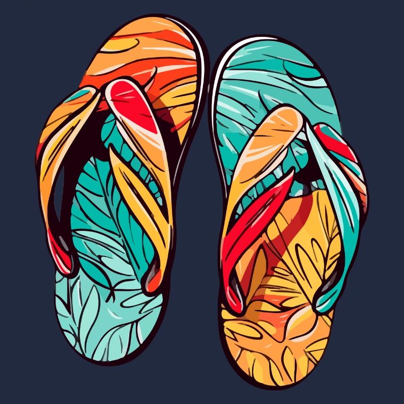 Sandales multicolores