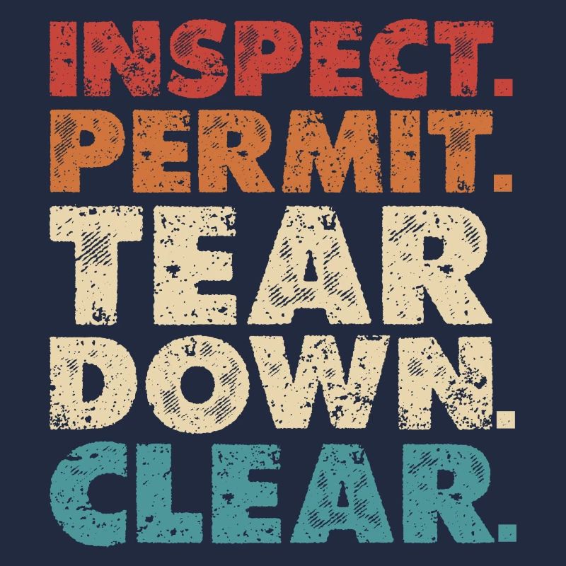 Inspect Permit Tear Down Clear