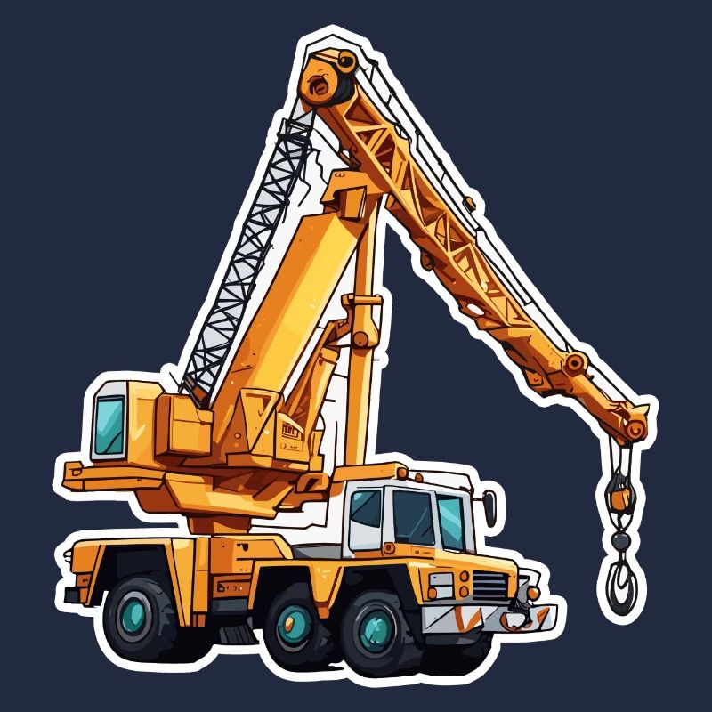 Crane / construction site / winch / crane system