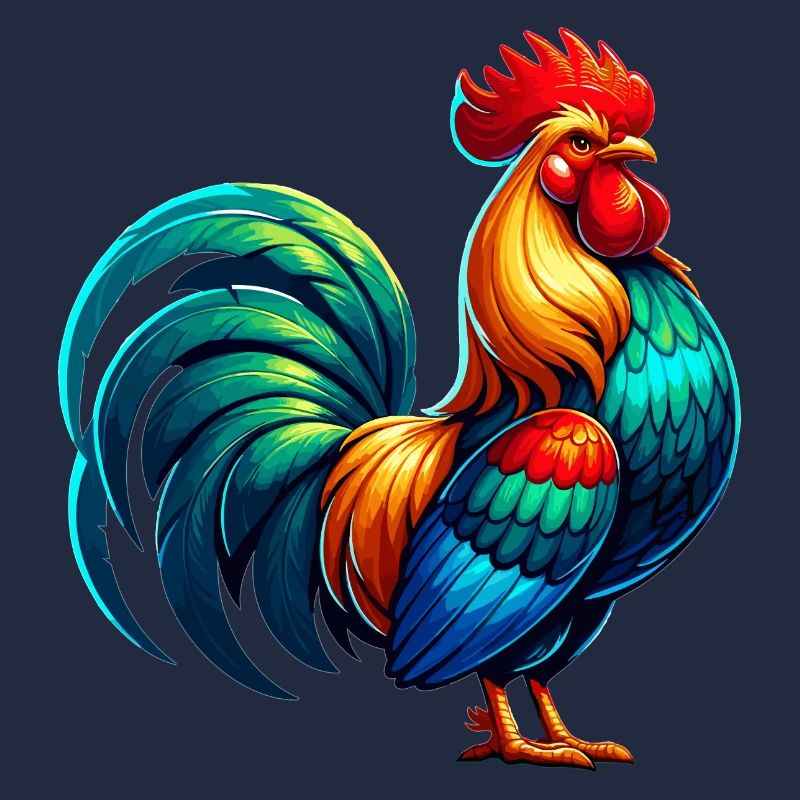 Belle image de coq