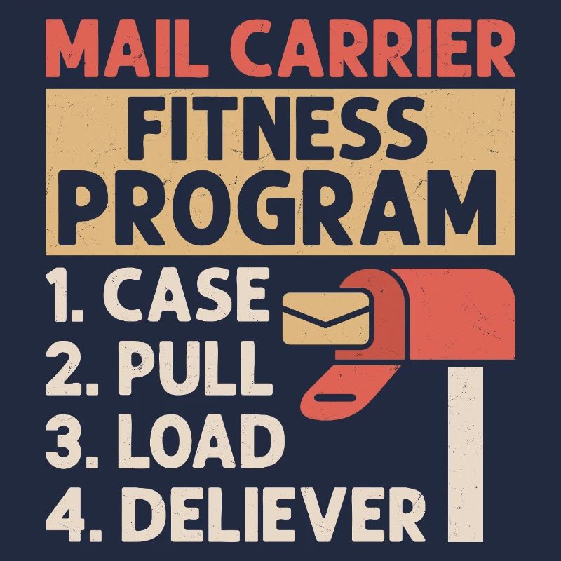 Mail Carrier Fitness Programm Postal Worker Mail