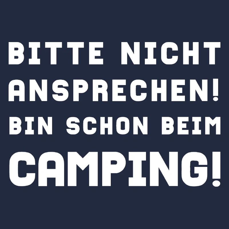bitte nicht ansprechen camping