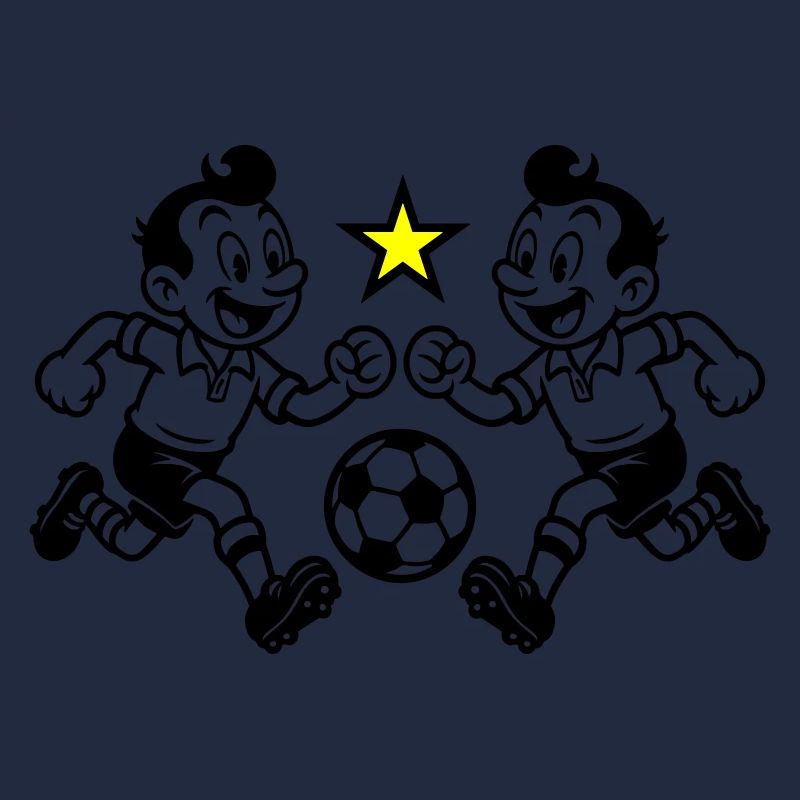 Fussball Team Comic Verein