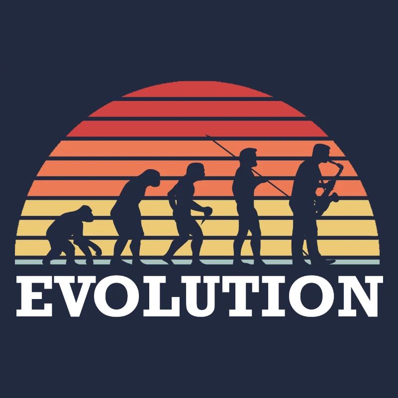 Saxophon Evolution Saxophonist Jazz Musiker