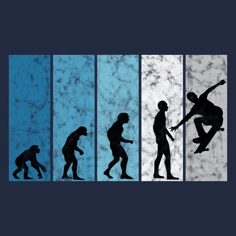 Skateboarder Skateboard Skater Skate Evolution