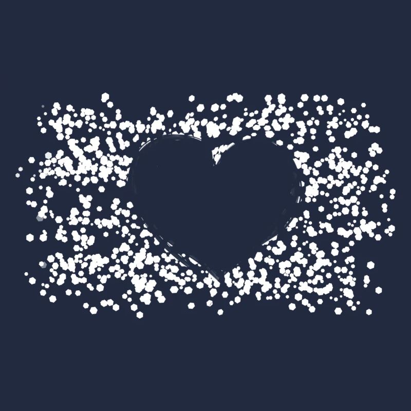 Heart Pattern Points Love Form