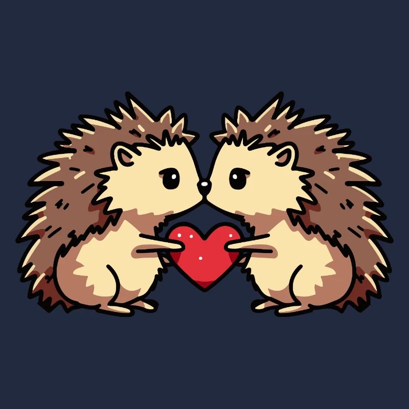Igel Paar Herz