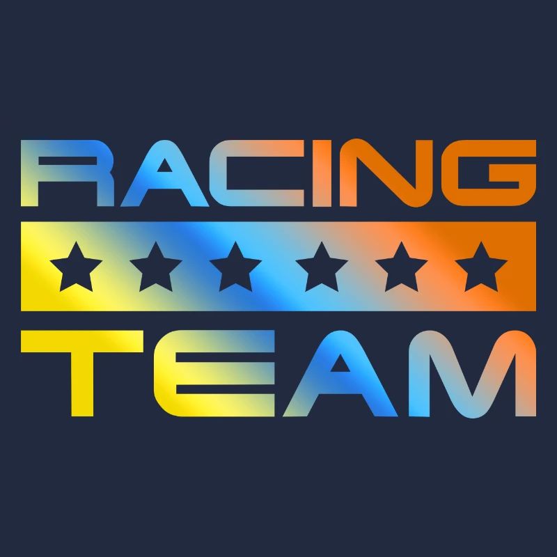 Équipe de course colorée