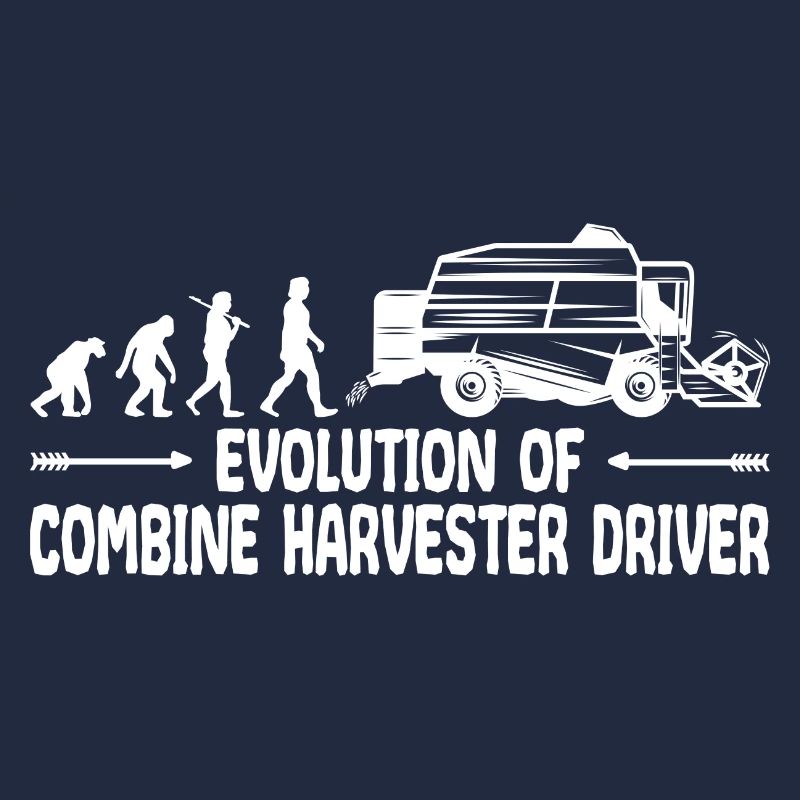 Mähdrescher Getreide Landwirt Evolution Lustig