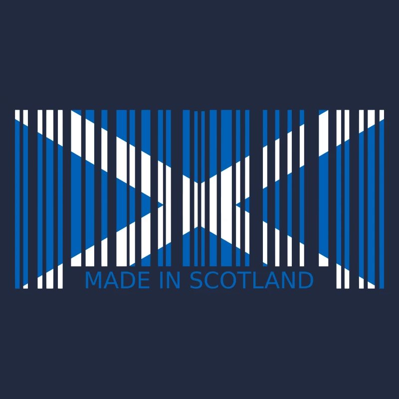 Ecosse Code à barres made in Drapeau Blason