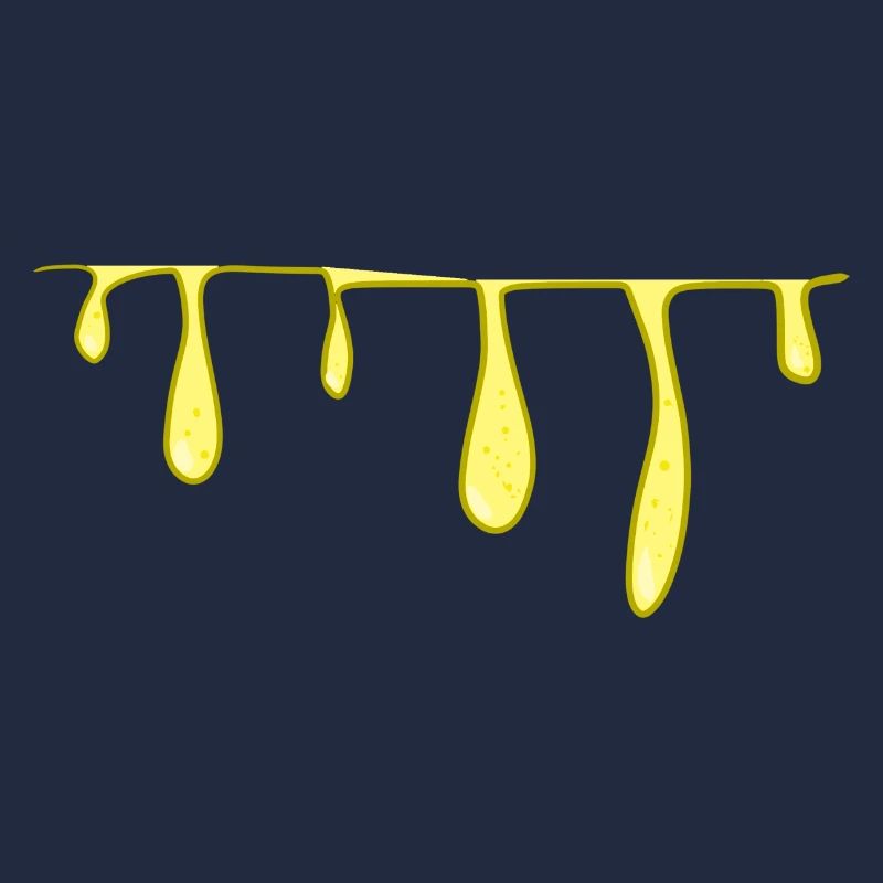 ligne slime jaune ligne visqueuse