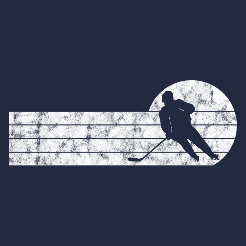 Eishockey im retro oder vintage Style für Kinder
