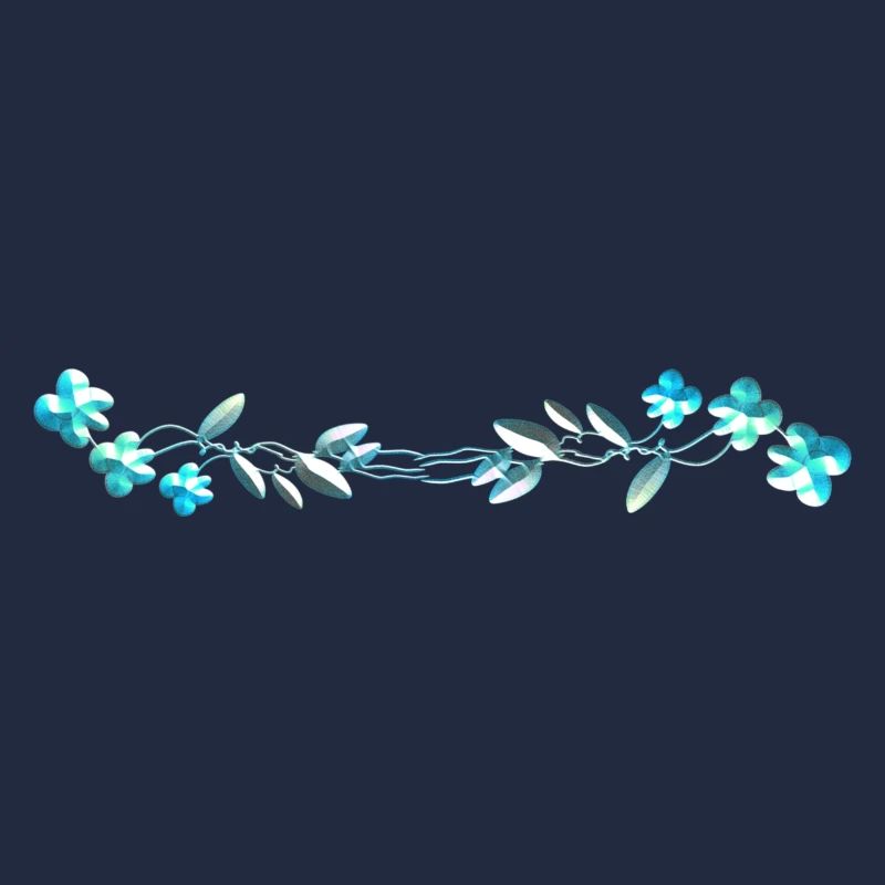 fleurs bleues caresser fleurs