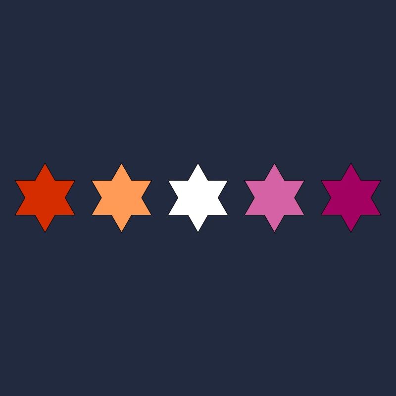 Subtile lesbische Pride-Stars