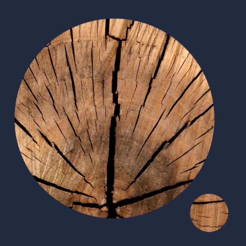 Holz Muster Kreise