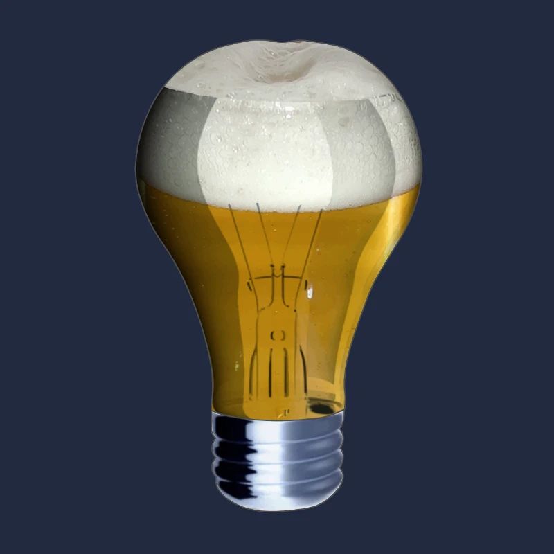 Light Beer Light beer lamp on