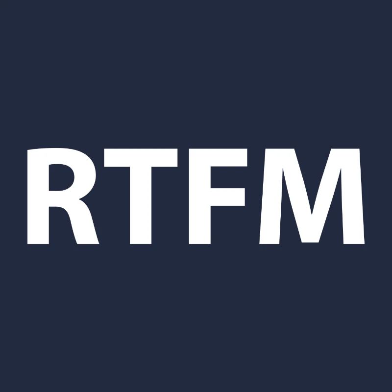 Rtfm Programming Informatik Geschenk