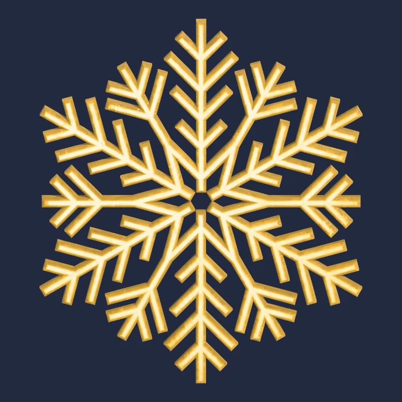 Flocon d’or Flocon d’or de flocon de neige doré