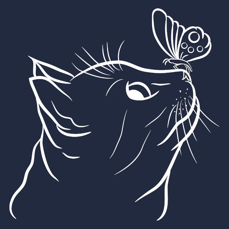 Chat avec chat papillon Chat Lover Chat Chaton