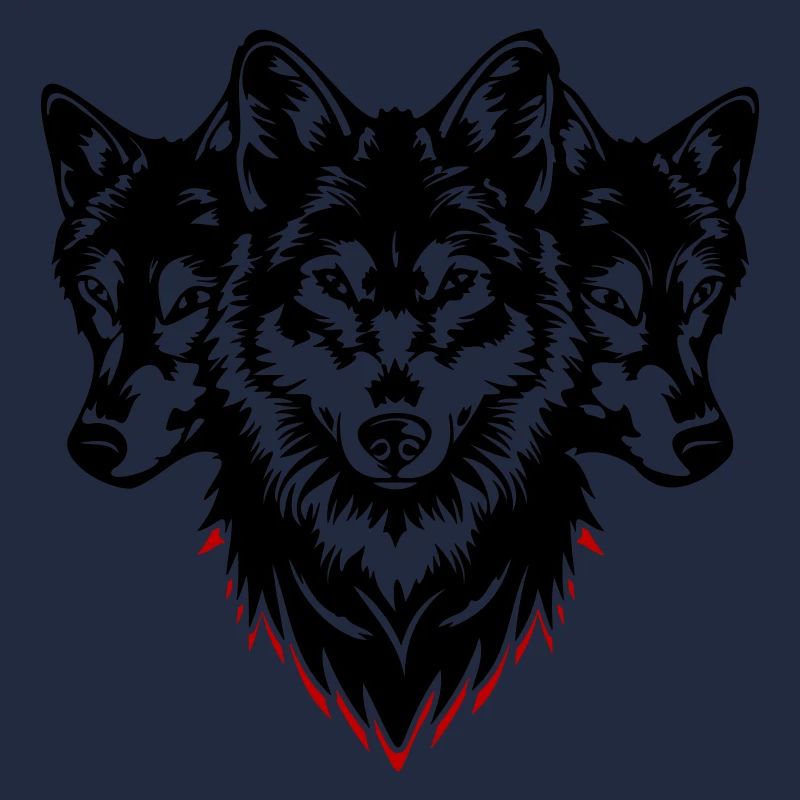 Wolf Kopf Rudel