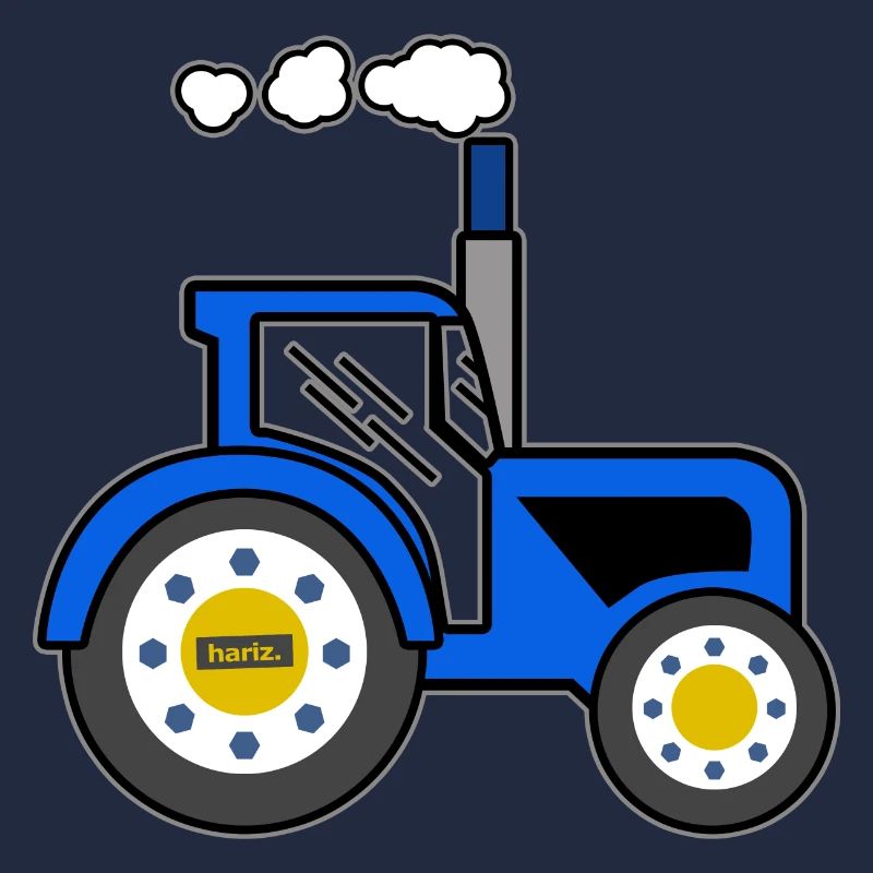 Blauer Traktor HARIZ Auto Kind Jungen