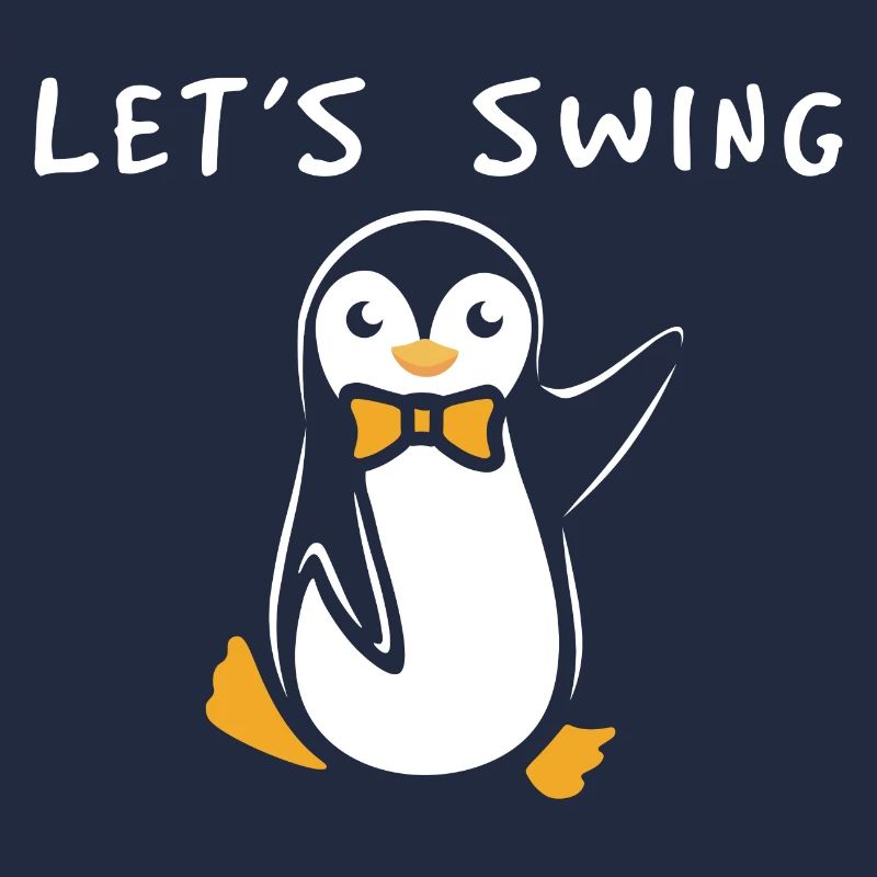 Pingouin de danse swing