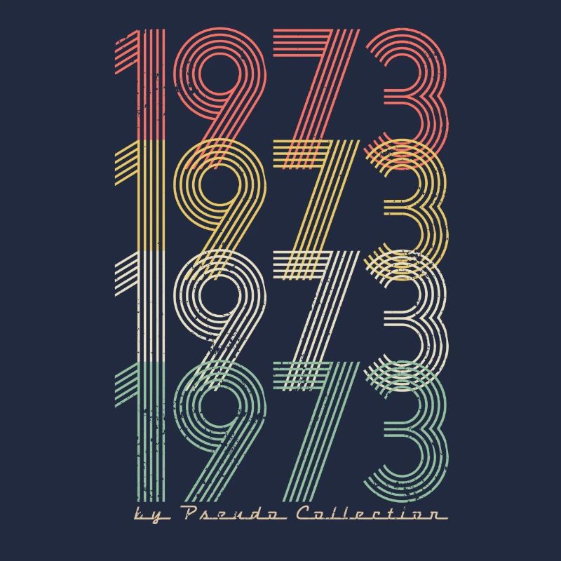 50. Geburtstag Vintage 1973 Pseudo