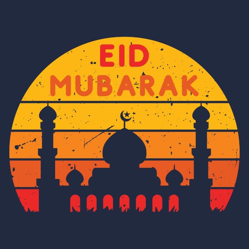 Ramadan Eid Mubarak Sunset Colors