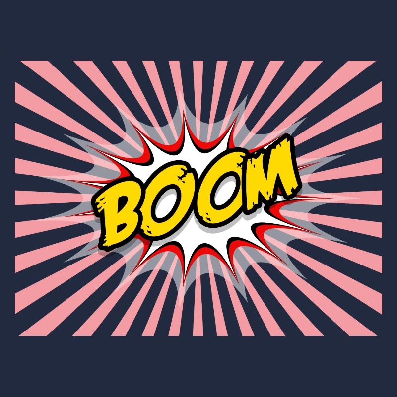 Comic style boom mouthguard comic style