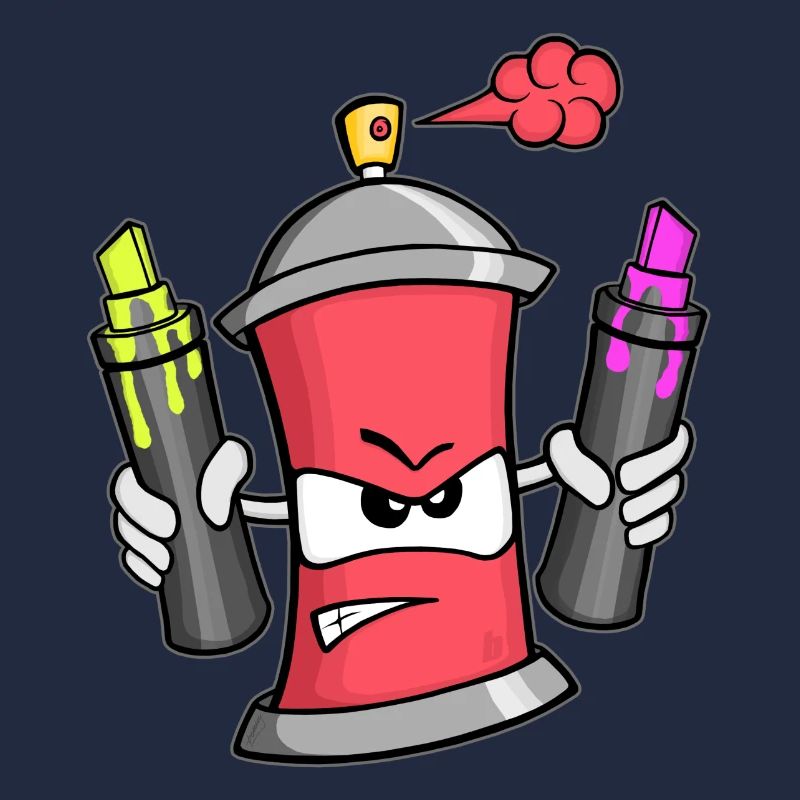 Graffiti Spray Can (red)